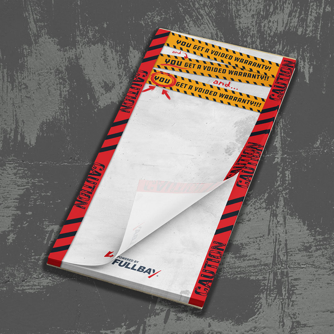 Magnetic Notepad: Voided Warranty