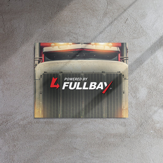 Fullbay Truck Grille Metal Print